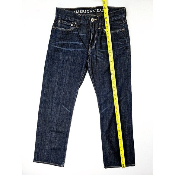 American Eagle Outfitters Size 28X30 Men's Straight Blue Denim 5 Pocket Jeans - Picture 10 of 10